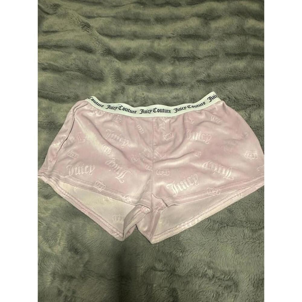 Juicy Couture Pink Velour Sleep Shorts XL
